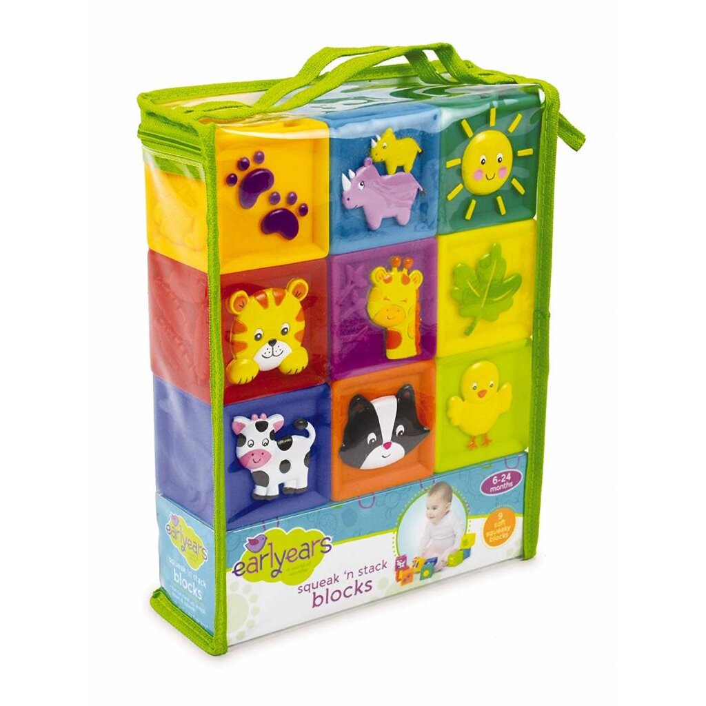 INTERNATIONAL PLAYTHINGS Squeak 'n Stack Blocks