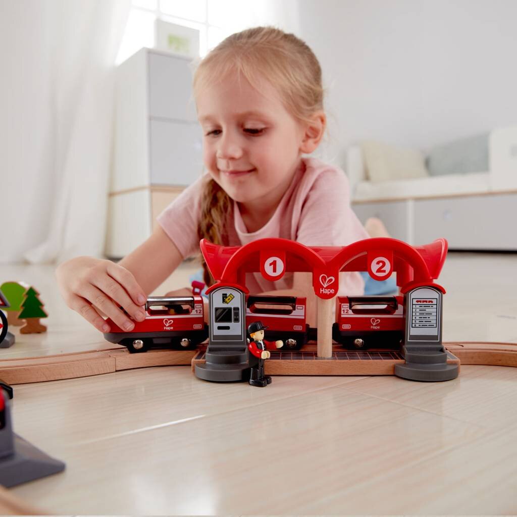 HAPE INTERNATIONAL Busy City Rail Set *In Store Pickup Only*