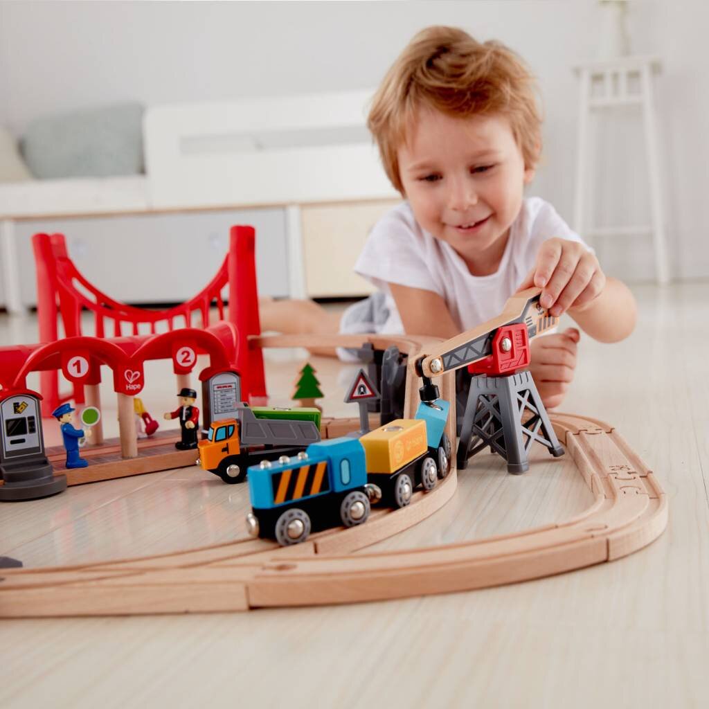 HAPE INTERNATIONAL Busy City Rail Set *In Store Pickup Only*