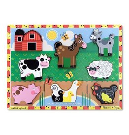 MELISSA & DOUG Farm Chunky Wood Puzzle 2+