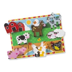 MELISSA & DOUG Farm Chunky Wood Puzzle 2+
