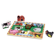 MELISSA & DOUG Farm Chunky Wood Puzzle 2+