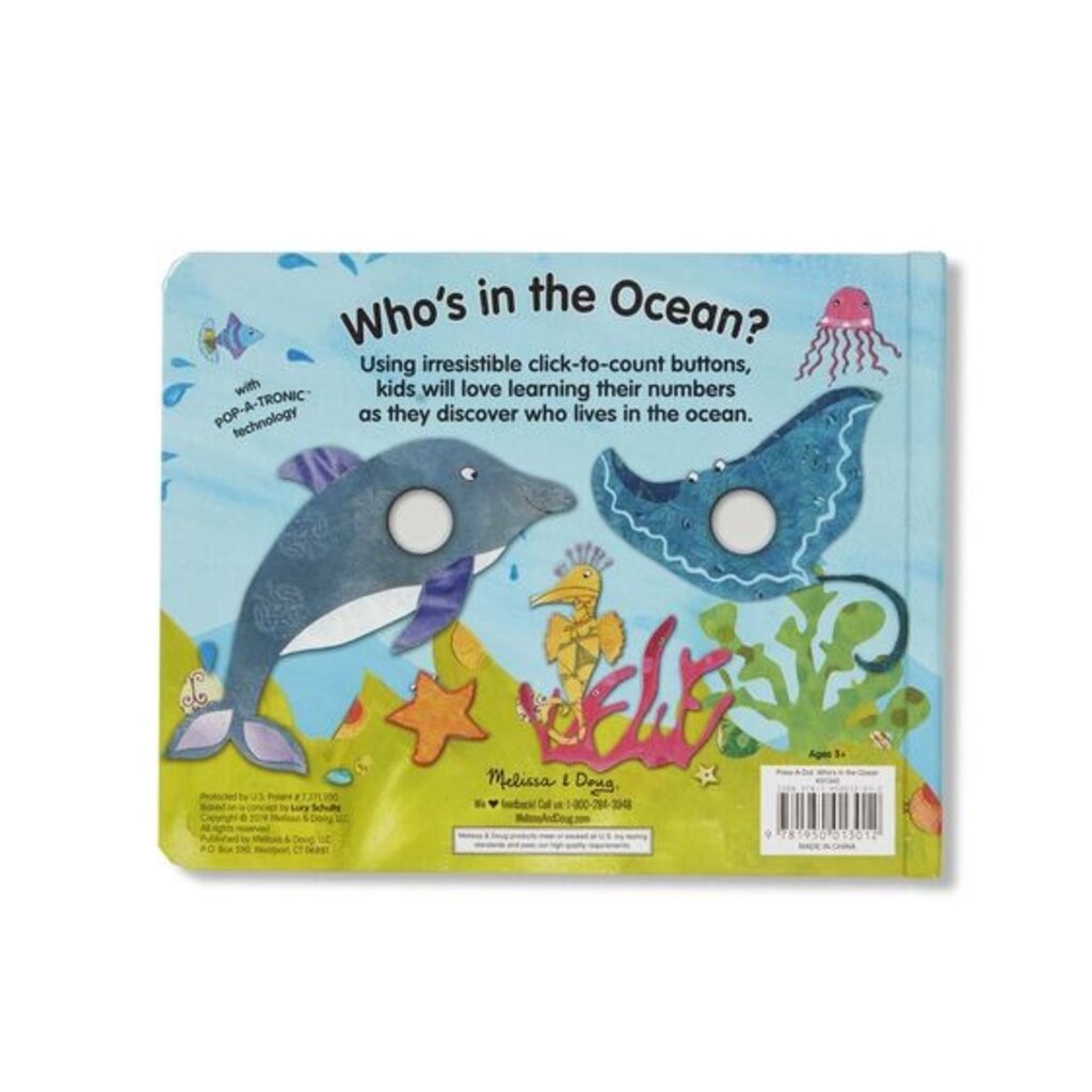 MELISSA & DOUG Poke-a-Dot!: Who's in the Ocean?