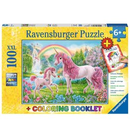 RAVENSBURGER 100pc Magical Unicorns + Coloring Book