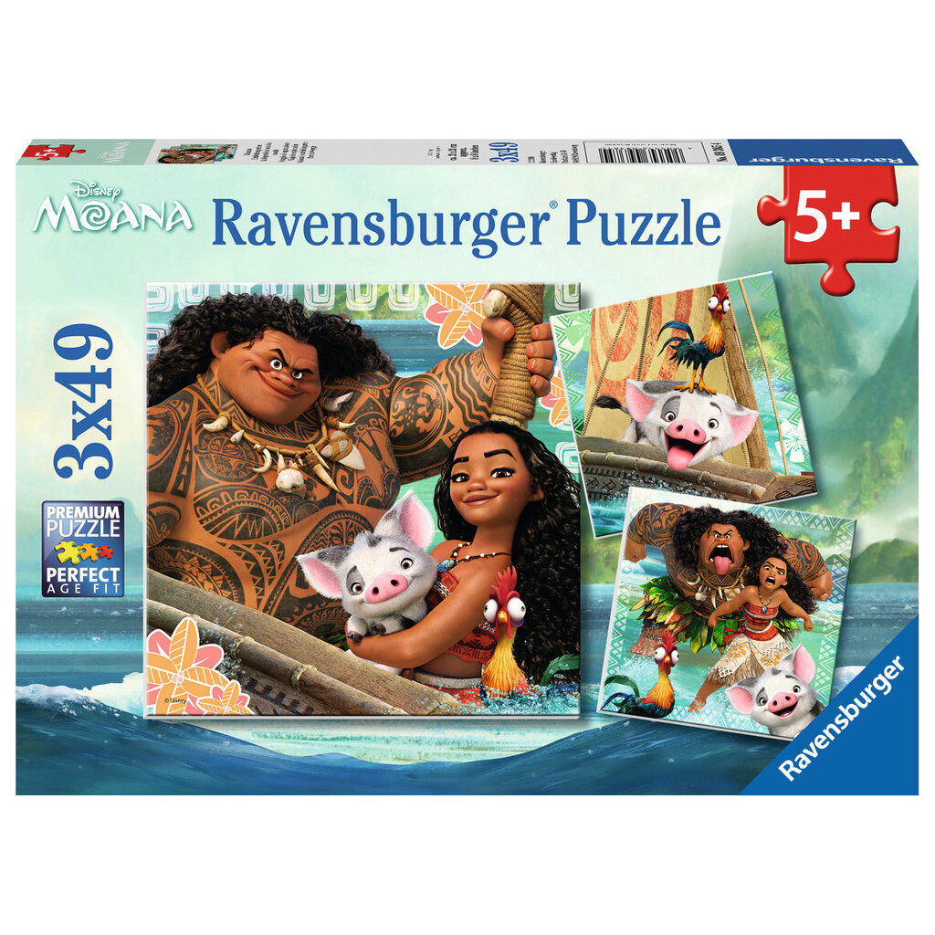 RAVENSBURGER Born to Voyage (3 x 49 pc Puzzles)