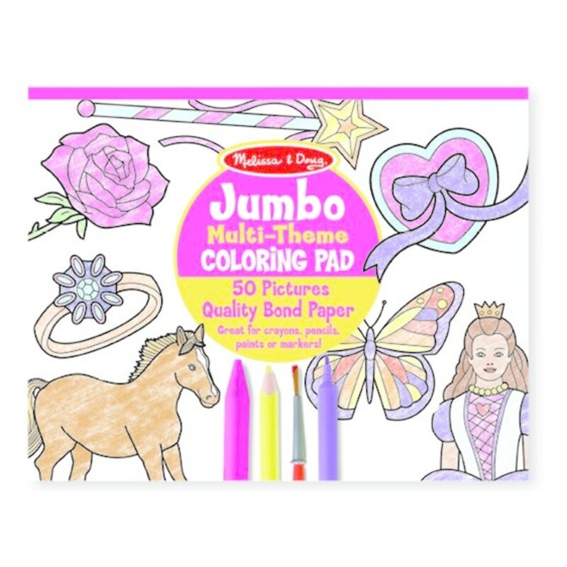 MELISSA & DOUG Pink Jumbo Coloring Pad