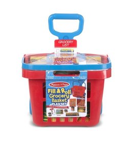 MELISSA & DOUG Fill & Roll Grocery Basket Play Set