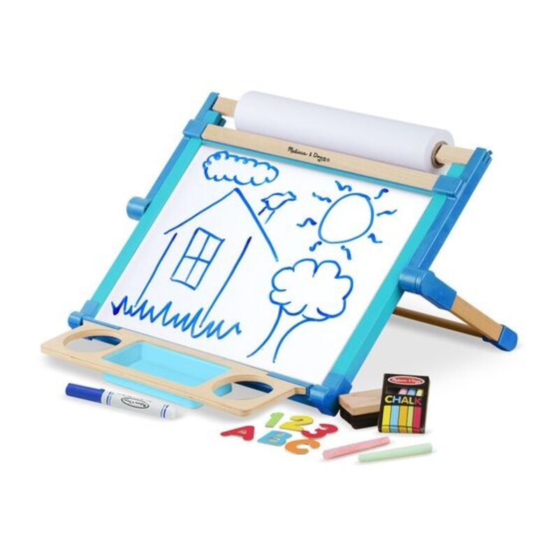 MELISSA & DOUG Deluxe Double Sided Tabletop Easel *In Store Pick Up Only*