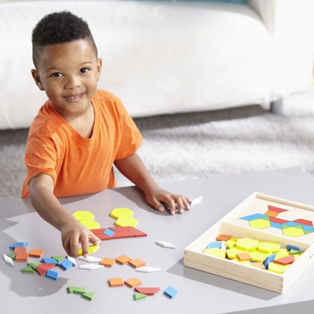 MELISSA & DOUG Pattern Blocks and Boards 3+