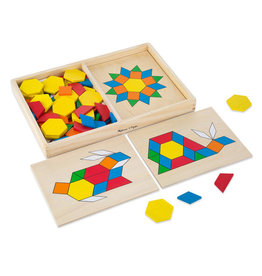 MELISSA & DOUG Pattern Blocks and Boards 3+