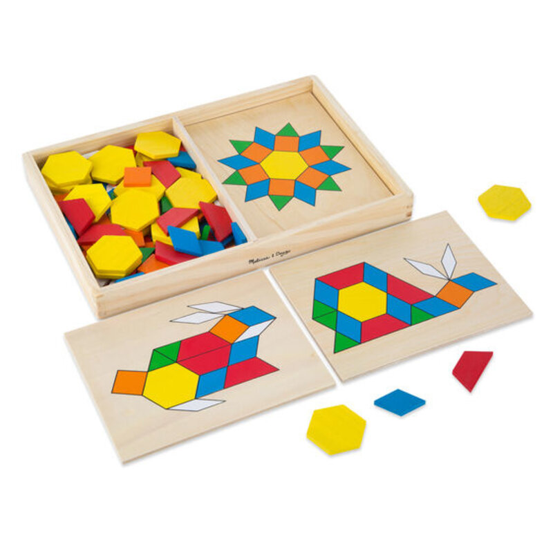 MELISSA & DOUG Pattern Blocks and Boards 3+