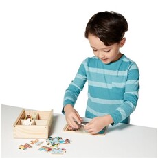 MELISSA & DOUG Vehicle Puzzles in a Box