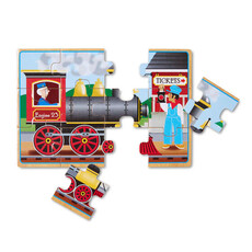 MELISSA & DOUG Vehicle Puzzles in a Box