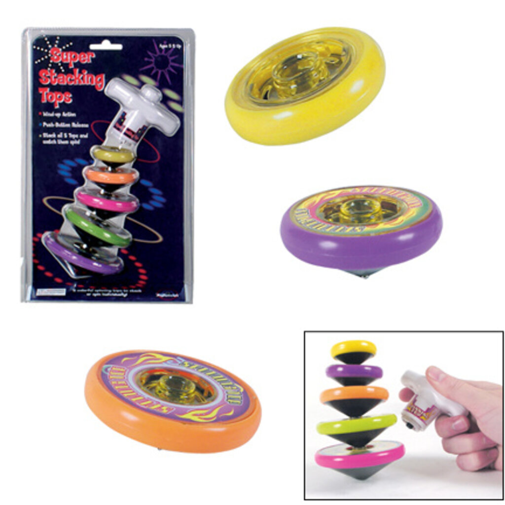 TOYSMITH SUPER STACKING TOPS (12)