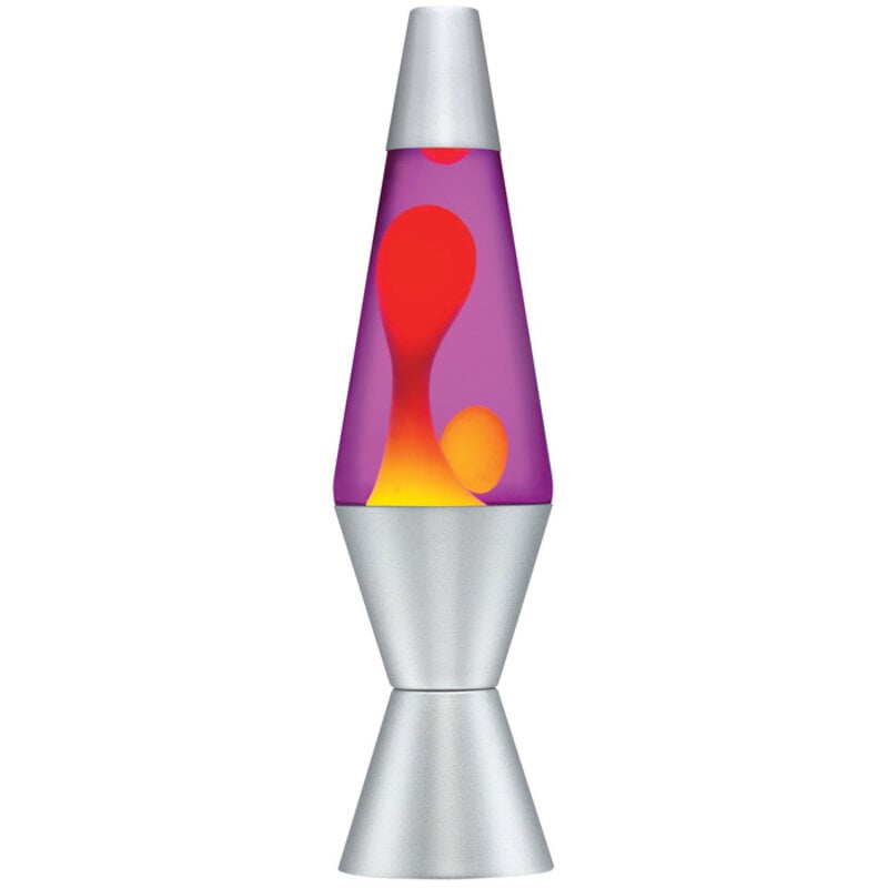 SCHYLLING Lava Lamp 14.5" Yellow Wax & Purple Liquid