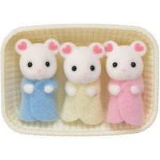 INTERNATIONAL PLAYTHINGS CC Triplets Marshmallow Mouse