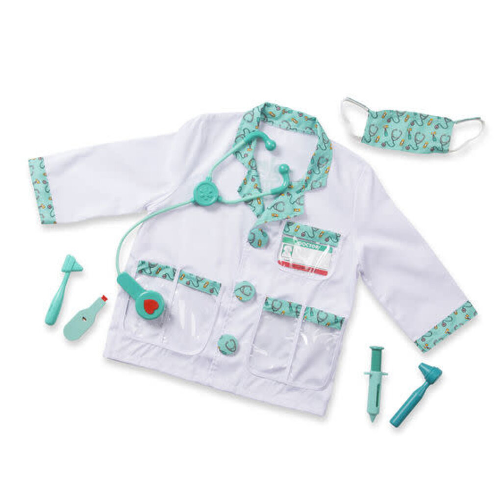 Buy Jr. Doctor Lab Coat Deluxe Kids Toddler Costume Set for Halloween Scrub  Dress Up Party and Scientists Role Play Online at desertcartINDIA
