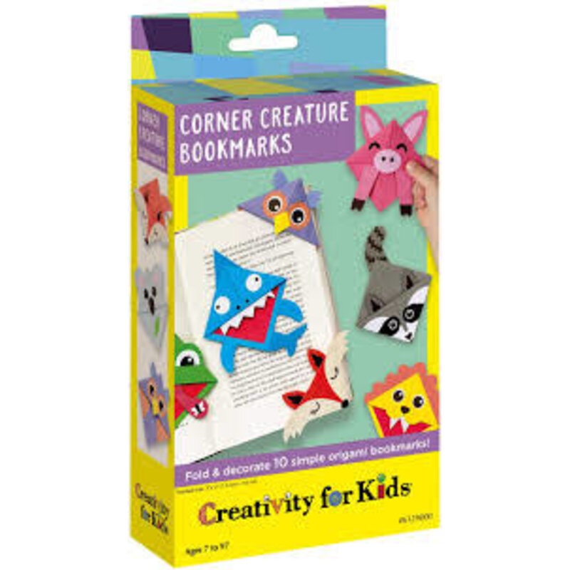 CREATIVITY FOR KIDS Corner Creature Bookmarks