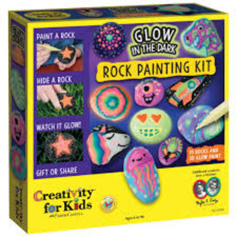 CREATIVITY FOR KIDS Glow in the Dark  ROCK PAINTING