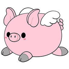 SQUISHABLE Mini Flying Piglet