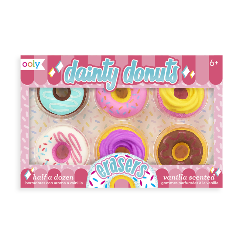 OOLY Dainty Donuts Scented Eraser - Set of 6