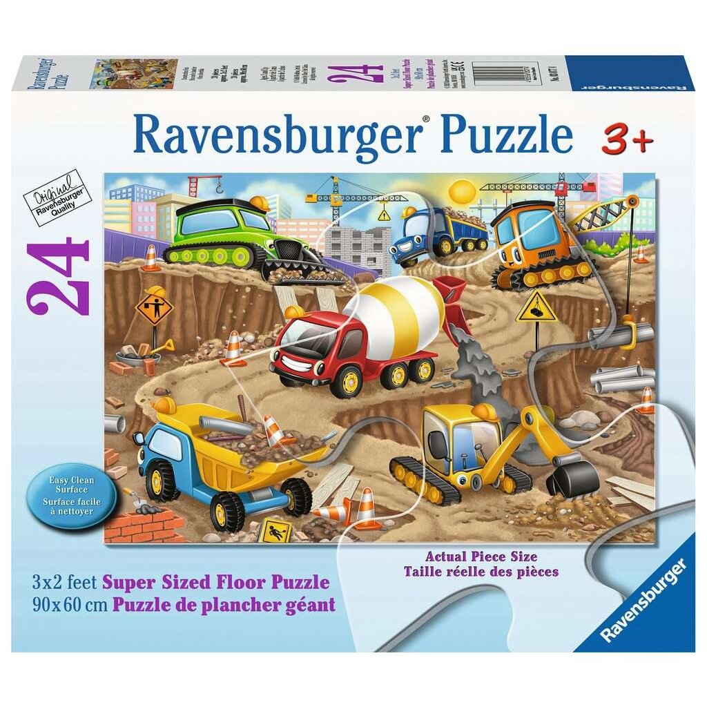 RAVENSBURGER Construction Fun 24 Pc Floor Puzzle