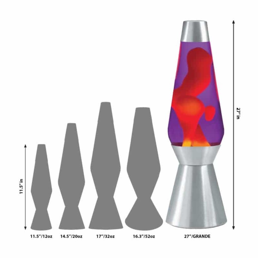 SCHYLLING Lava Lamp 27" YL/PR *In Store Pickup Only*