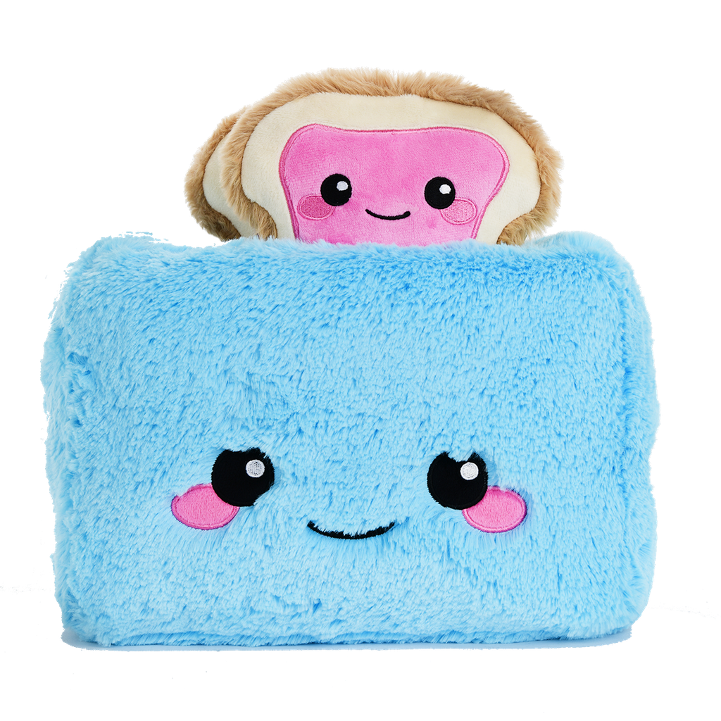 ISCREAM Trevor Toaster Furry and Fleece Pillow