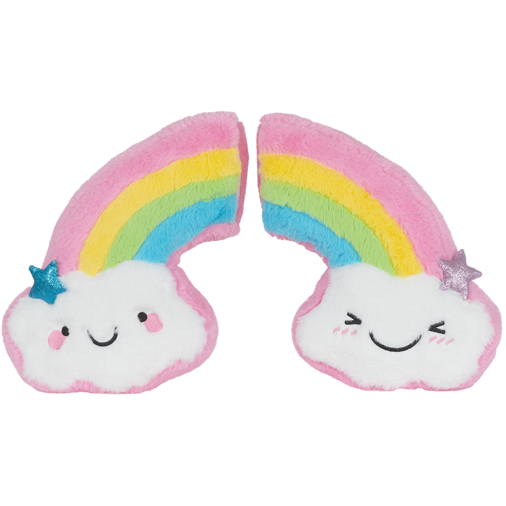 ISCREAM Happy Rainbow Furry Pillow