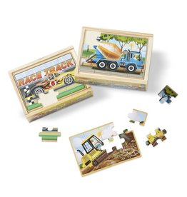 MELISSA & DOUG Construction Puzzles in a Box