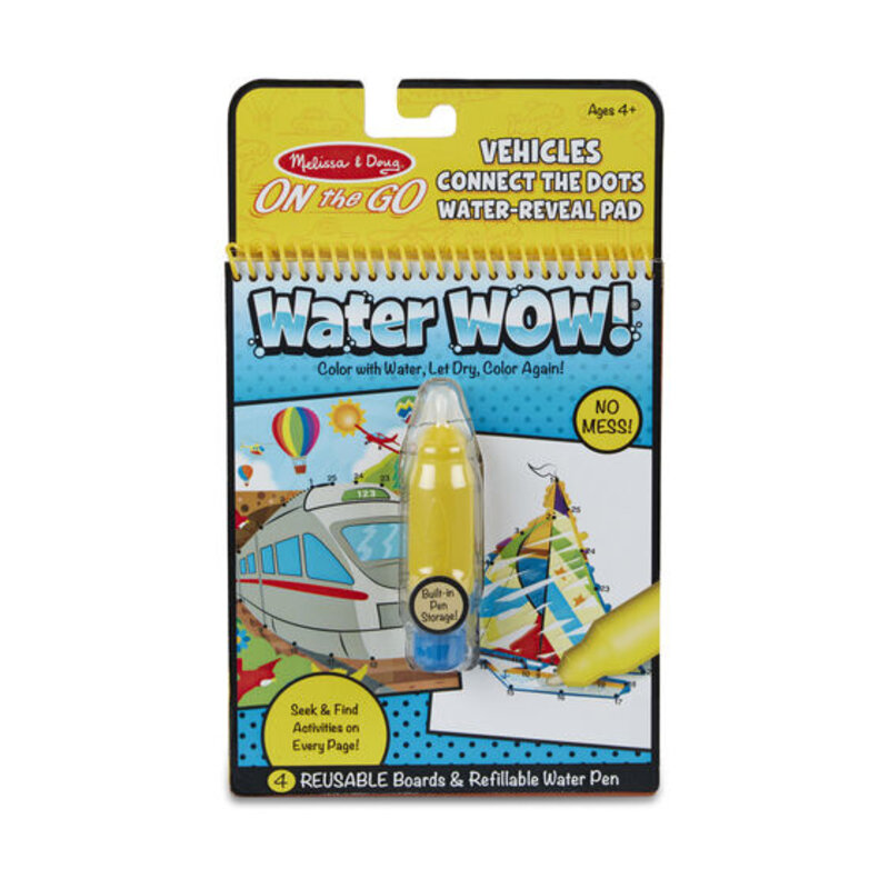 MELISSA & DOUG Water Wow - Vehicles Connect The Dots