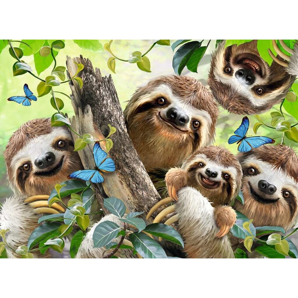 Sloth Selfie 500 pc - BrainyZoo Toys