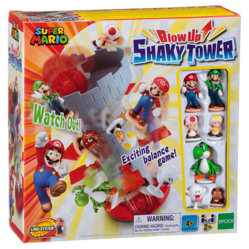 INTERNATIONAL PLAYTHINGS Blow Up Shaky Tower Mario Bros