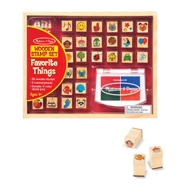 MELISSA & DOUG Wooden Favorite Things Stamp Set