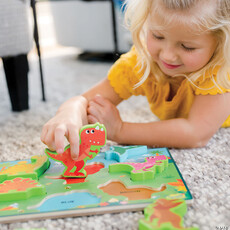 MINDWARE My First Wooden Dinosaur Puzzle discontinued