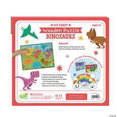 MINDWARE My First Wooden Dinosaur Puzzle discontinued