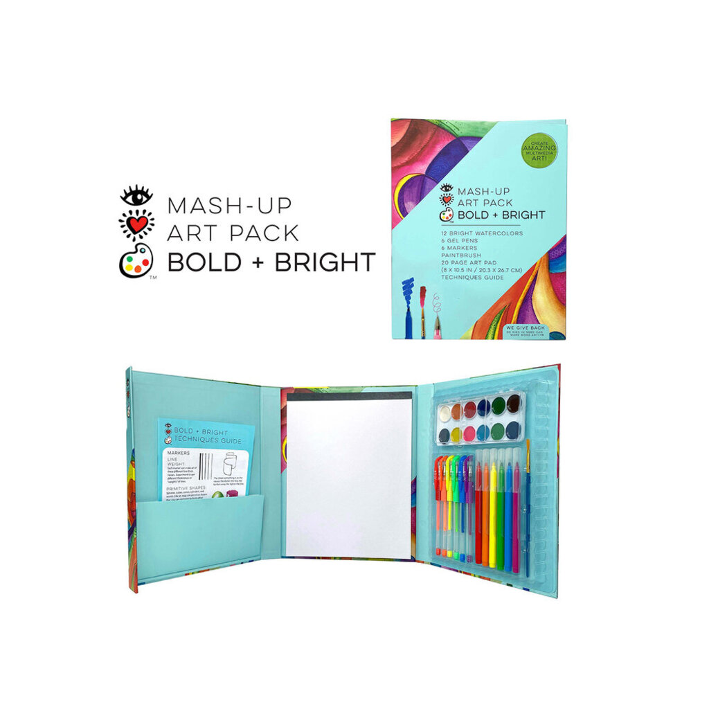 BRIGHT STRIPES Mash-Up Art Pack Bold + Bright