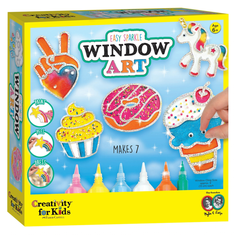 CREATIVITY FOR KIDS Rainbow Easy Sparkle Window Art