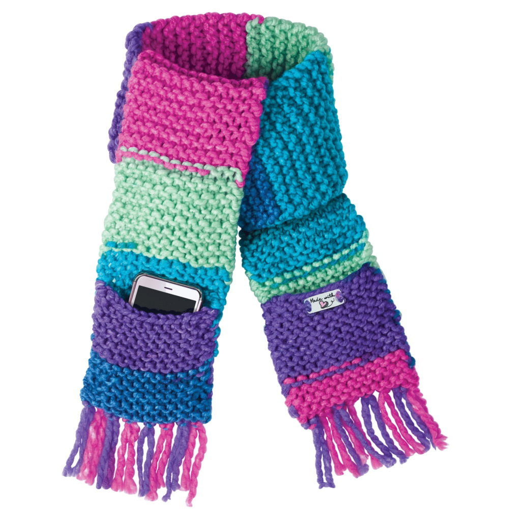 CREATIVITY FOR KIDS Learn To Knit Pocket Scarf