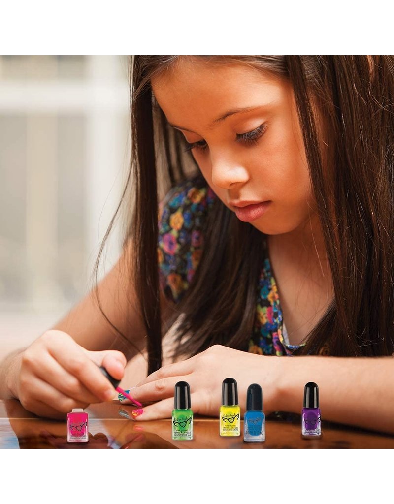 Neon Tie Dye Nail Design Kit - BrainyZoo Toys