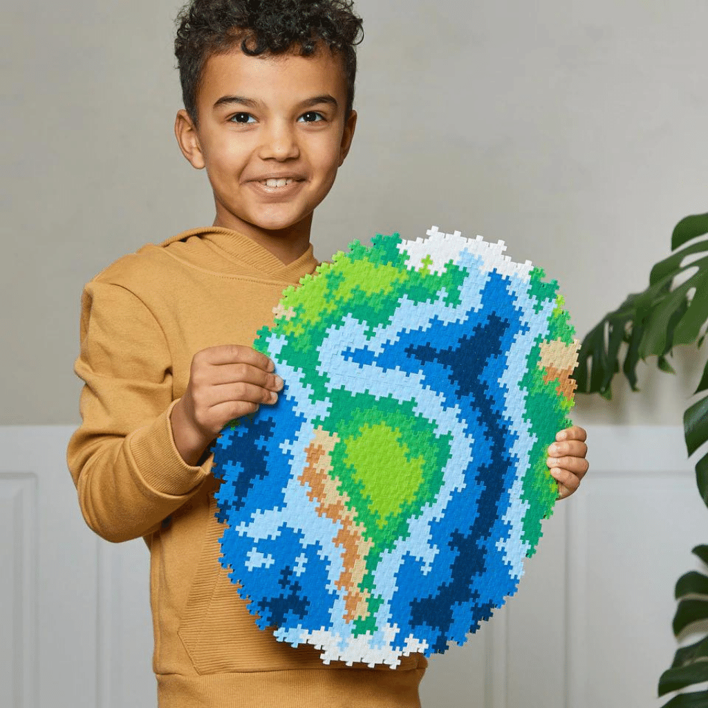 PLUS PLUS Plus Plus Puzzle by Number - Earth - 800 pc