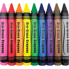 Teacher Created Resources Colorful Dry-Erase Crayons