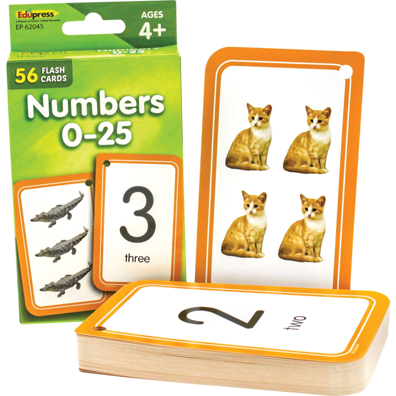 Teacher Created Resources Flash Cards Numbers 0-25