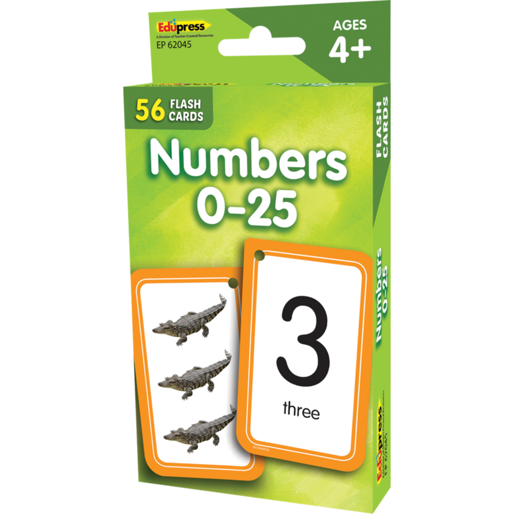 Teacher Created Resources Flash Cards Numbers 0-25
