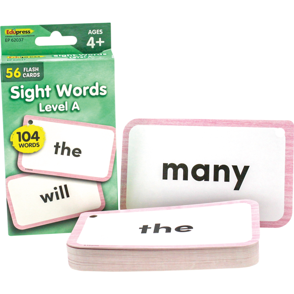 Teacher Created Resources Flash Cards Sight Words - Level A