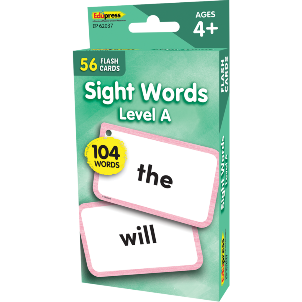 Teacher Created Resources Flash Cards Sight Words - Level A