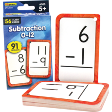 Teacher Created Resources Flash Cards Subtraction 0-12