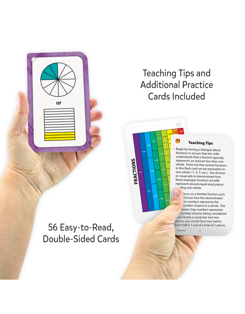 Fractions Flash Cards - BrainyZoo Toys