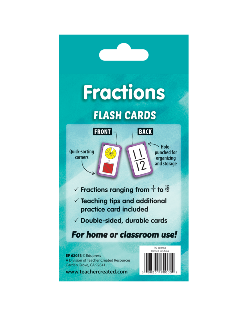 Fractions Flash Cards - BrainyZoo Toys