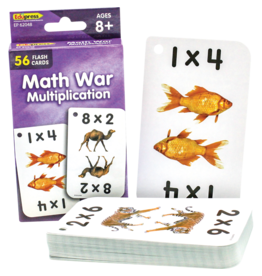 Teacher Created Resources Math War Multiplication Flash Cards